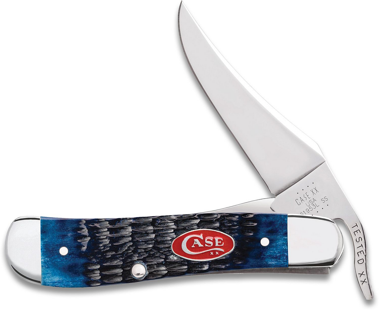 NAVY BLUE BONE RUSSLOCK 07057 CASE