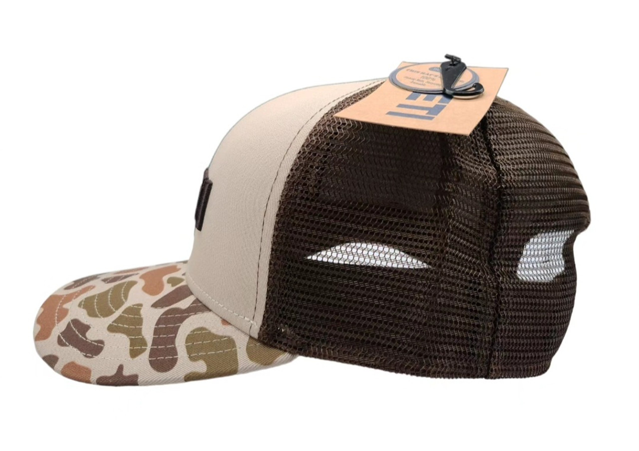 YETI Logo Full Camo Trucker Hat