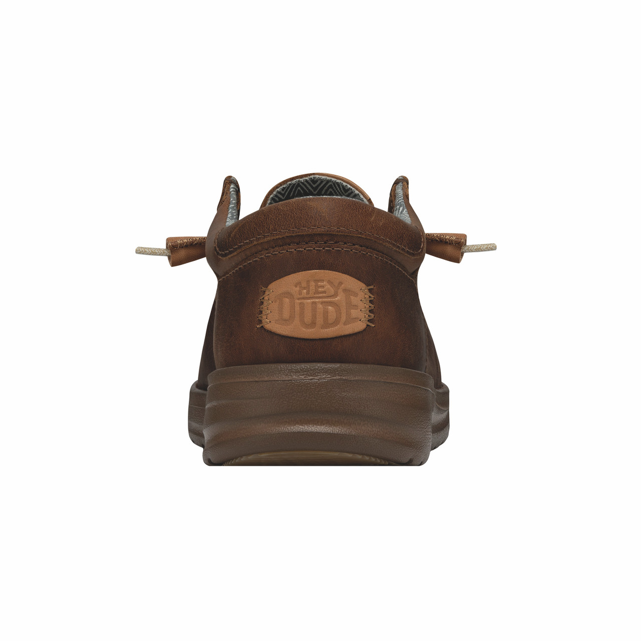 WALLY GRIP CRAFT LEATHER BROWN 40175-255 HEY DUDE