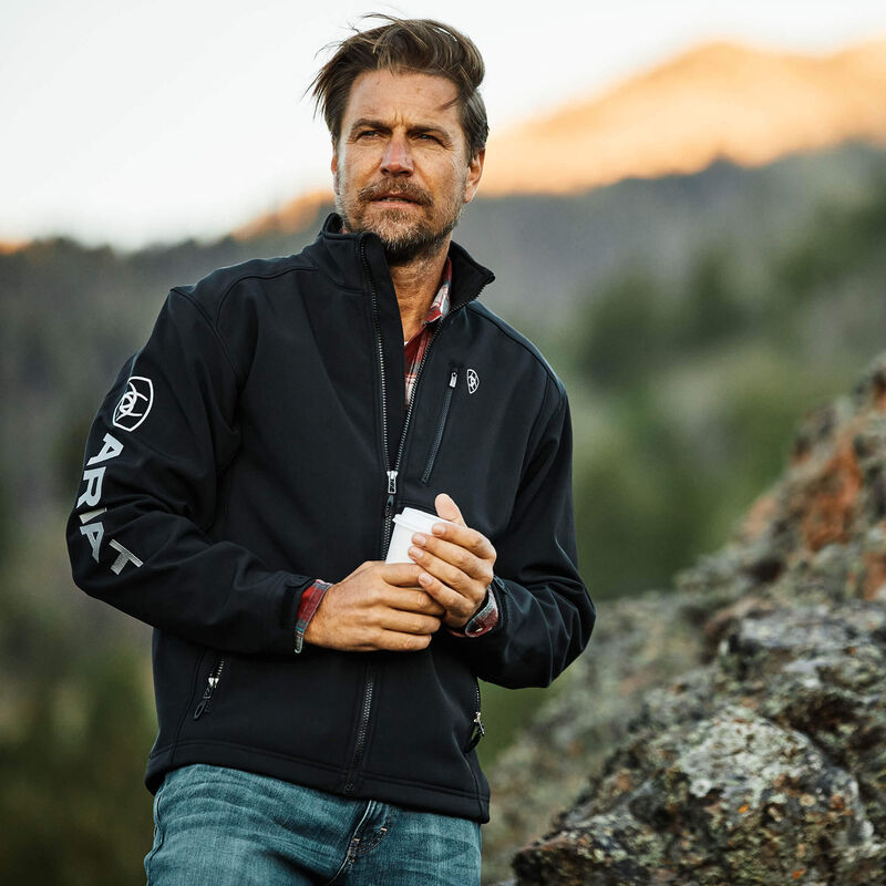 Softshell Ariat Men's TEAM LOGO SOFTSHELL BLACK 10023322 ARIAT