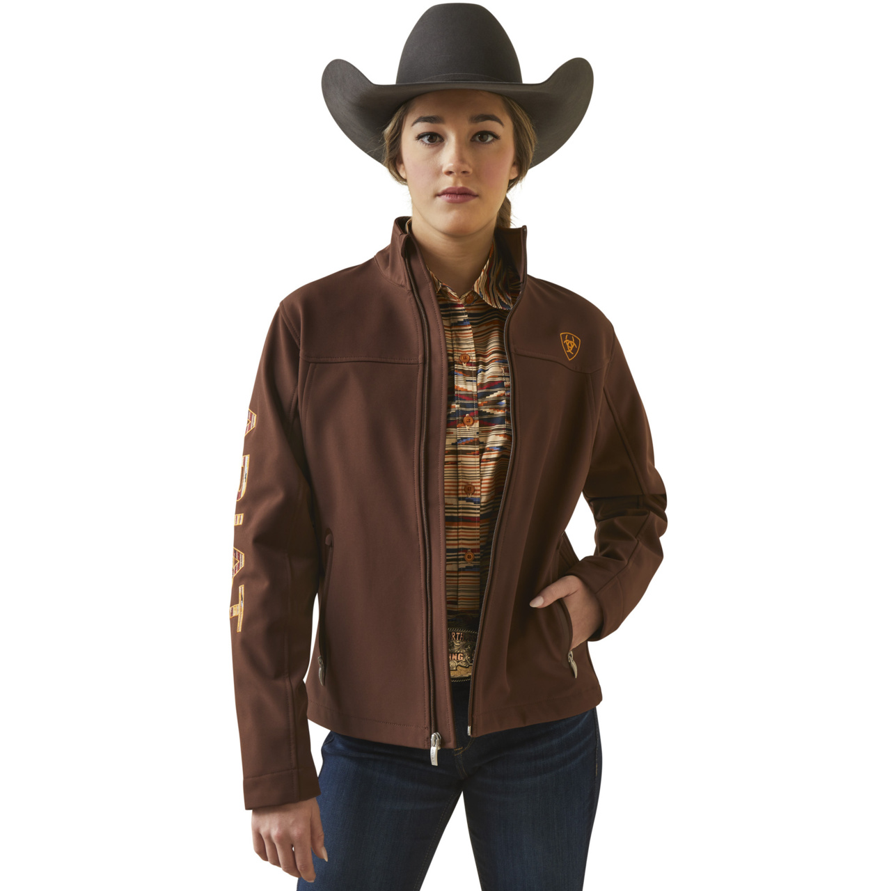 Ariat Women's New Team Softshell Jacket - Coffee Bean (Brown) – Dorado  Western