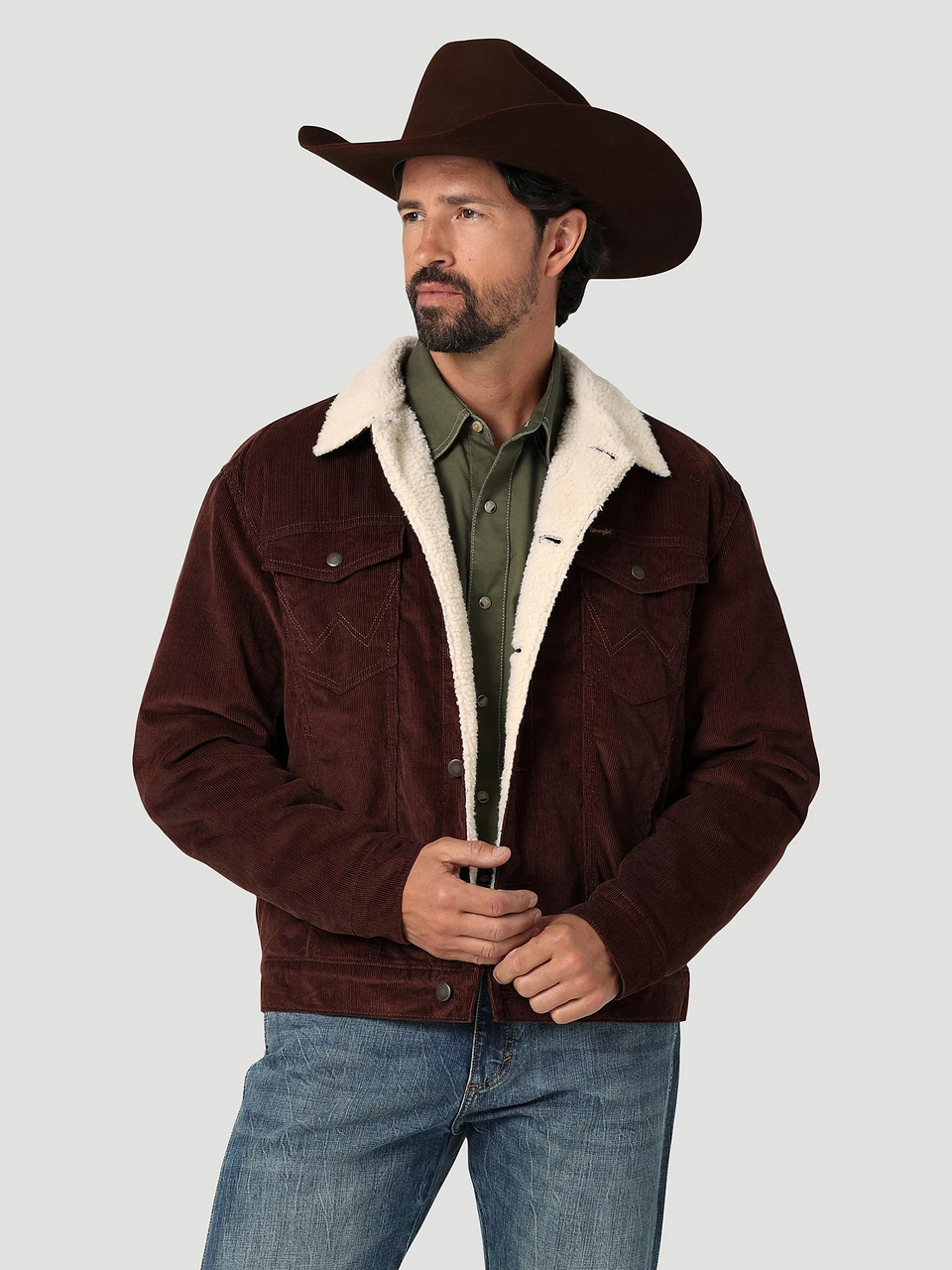CORDUROY JACKET SHERPA LINED 112335724 WRANGLER1