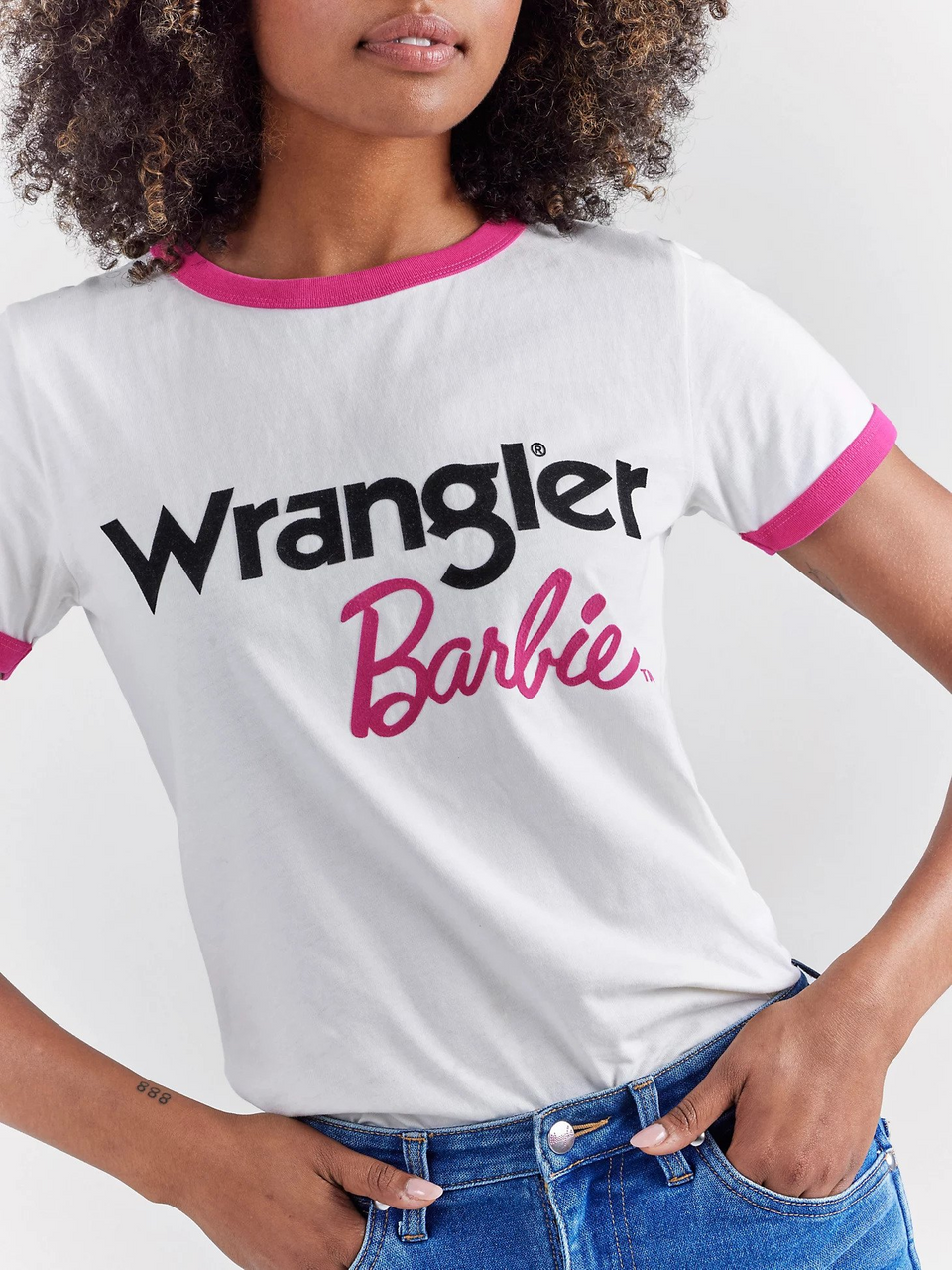 BARBIE LOGO PINK RINGER 112344847 WRANGLER