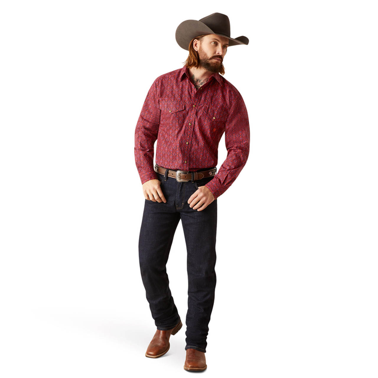 PATTERSON CLASSIC RED PRINT 10047160 ARIAT