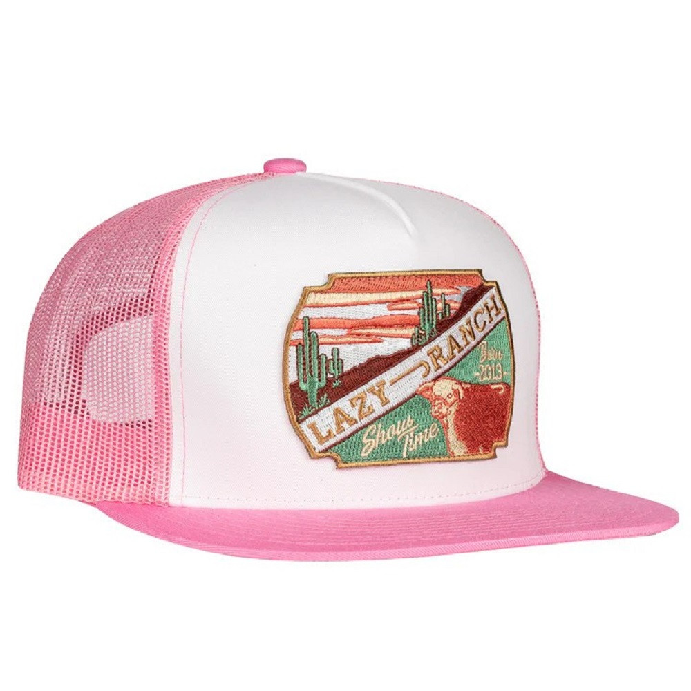 PINK WHITE 4' SHOWTIME PATCH ALTPINK4SHOW LAZY J RANCH WEAR