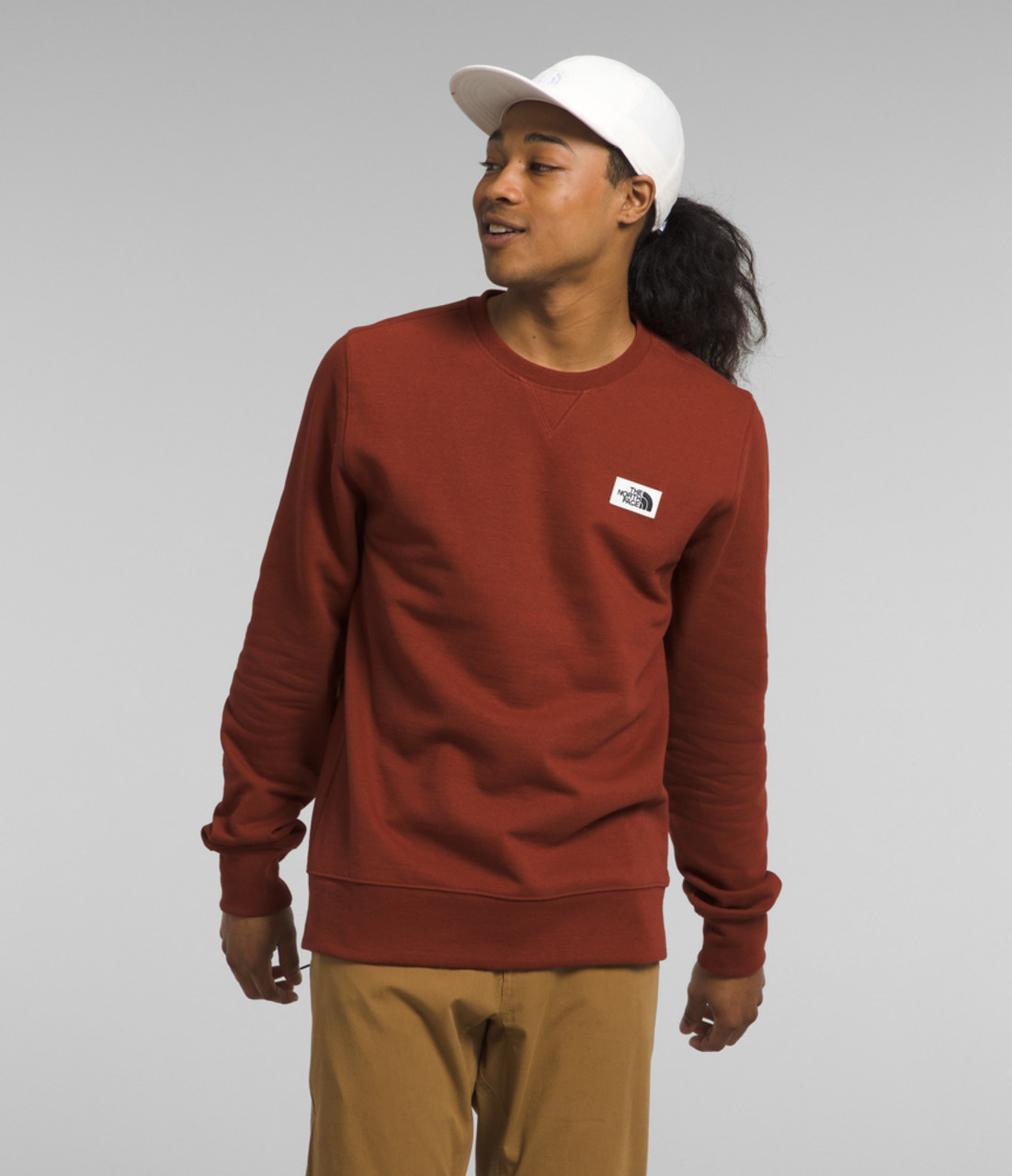 PATCH BROWN HERITAGE CREW NF0A7WXHUBC1 NORTH FACE