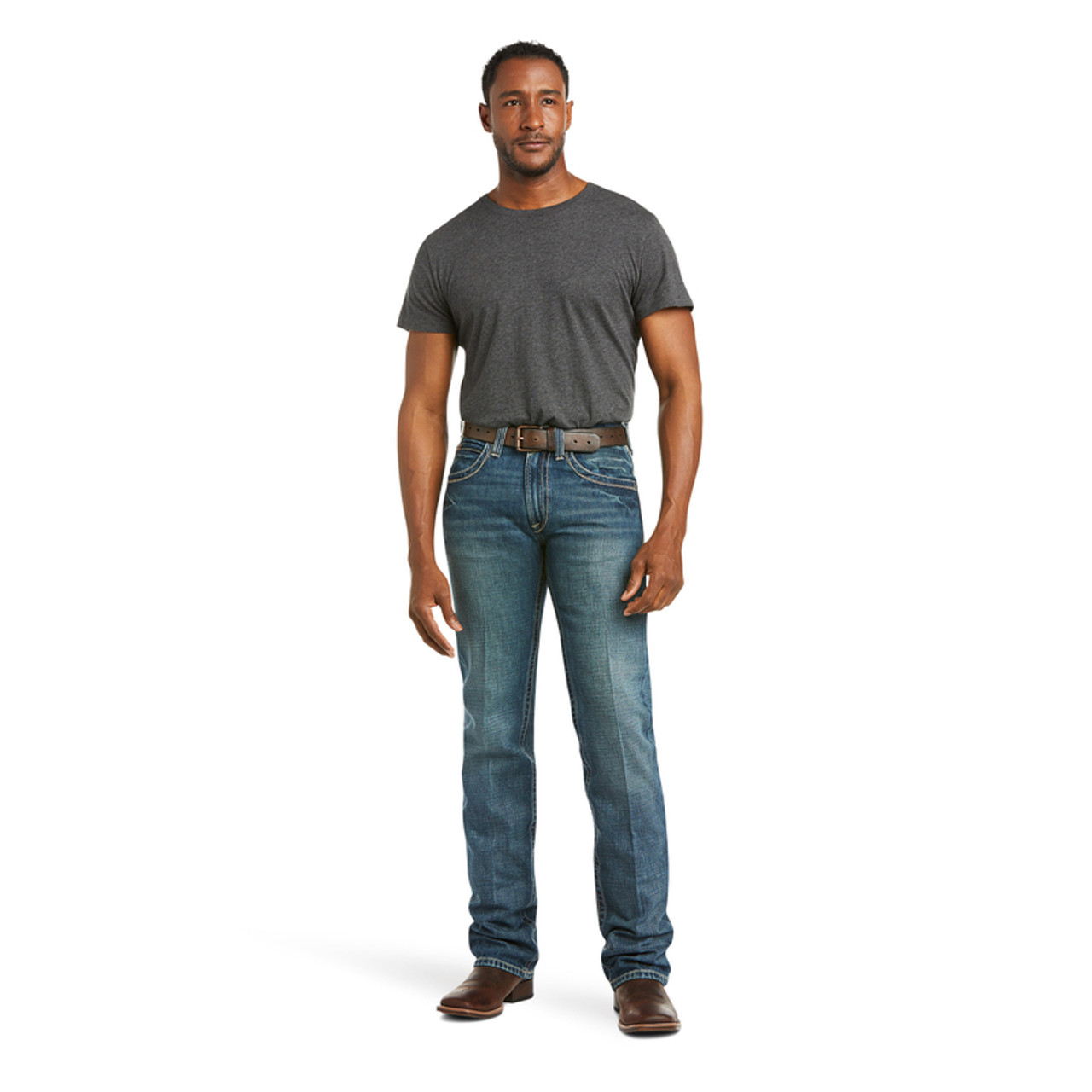 数回使用 メンズ AREA DRAWLINER 154cm＋バインJOINT M M5 Slim Boundary Stackable Straight Leg Jean | Ariat