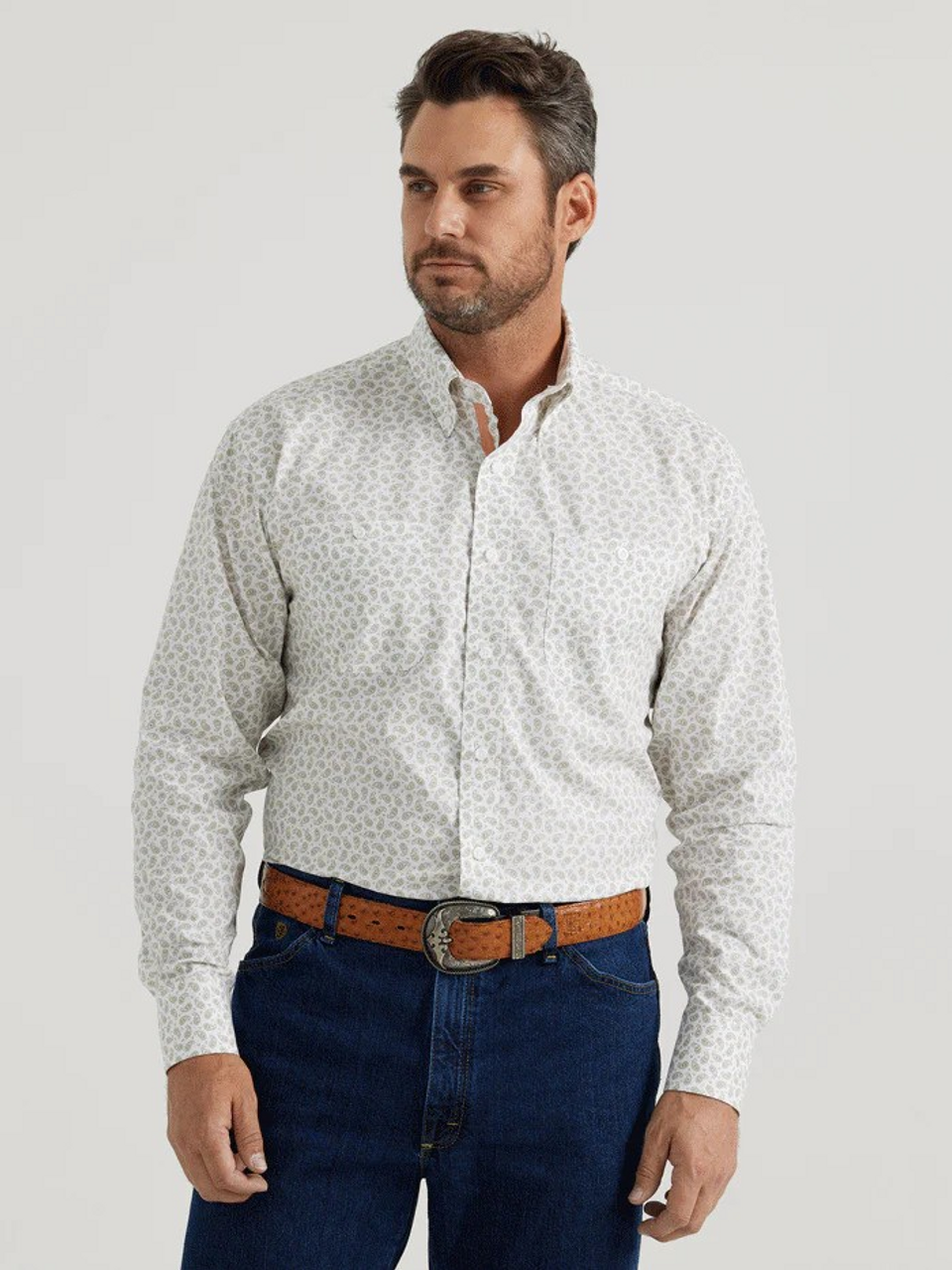 GEORGE STRAIT WHITE PRINT 112344889 WRANGLER