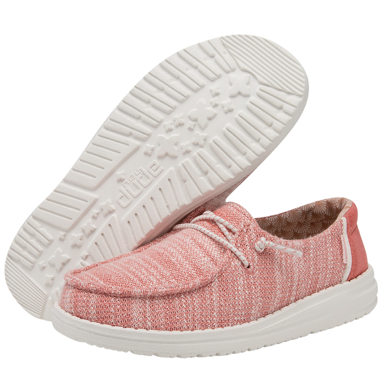 WENDY YOUTH STRETCH CORAL PEAR 130125071 HEY DUDE