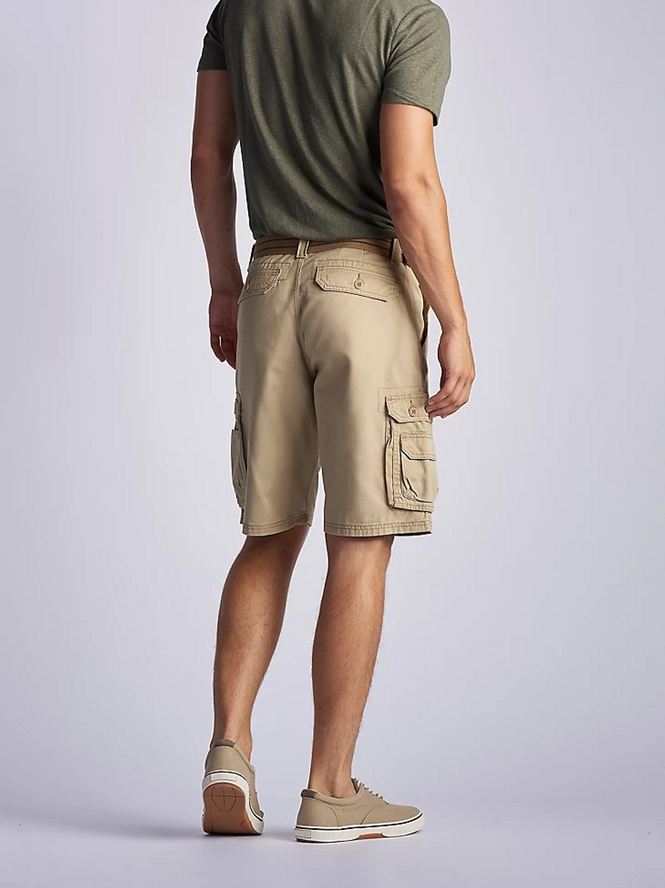 【YOURNUS】Two-Tuck Bermuda Cargo Pants WYOMING CARGO BELTED KHAKI 2183322 LEE