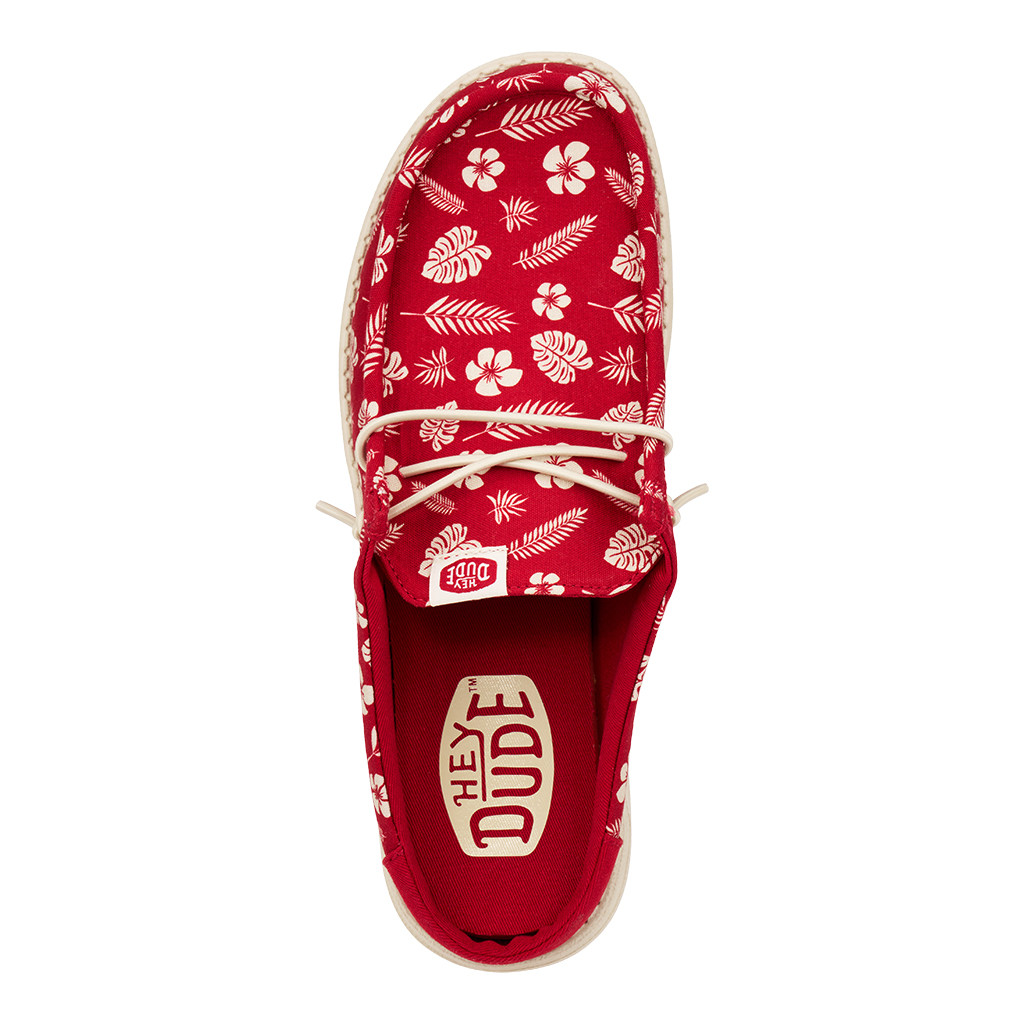 WALLY SLIP LUAU VARISTY RED 41299-6WE HEY DUDE - Main Image
