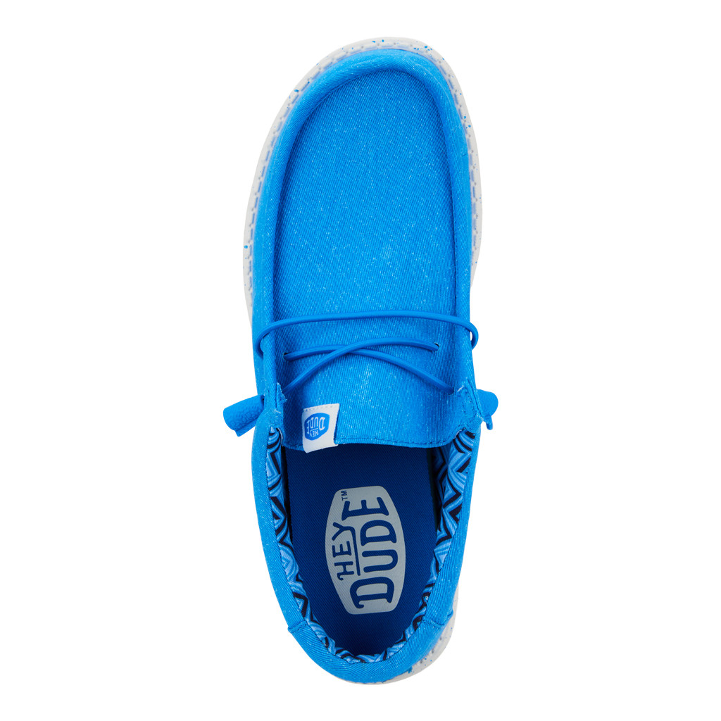 WALLY STRETCH CANVAS BLUE 40700-425 HEY DUDE