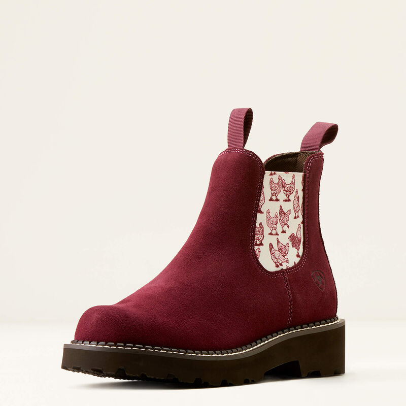 BURGUNDY SUEDE FATBABY TWIN 10050892 ARIAT - Main Image