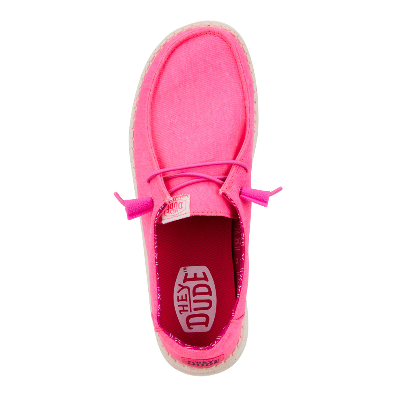 WENDY STRETCH CANVAS PINK 40902-676 HEY DUDE