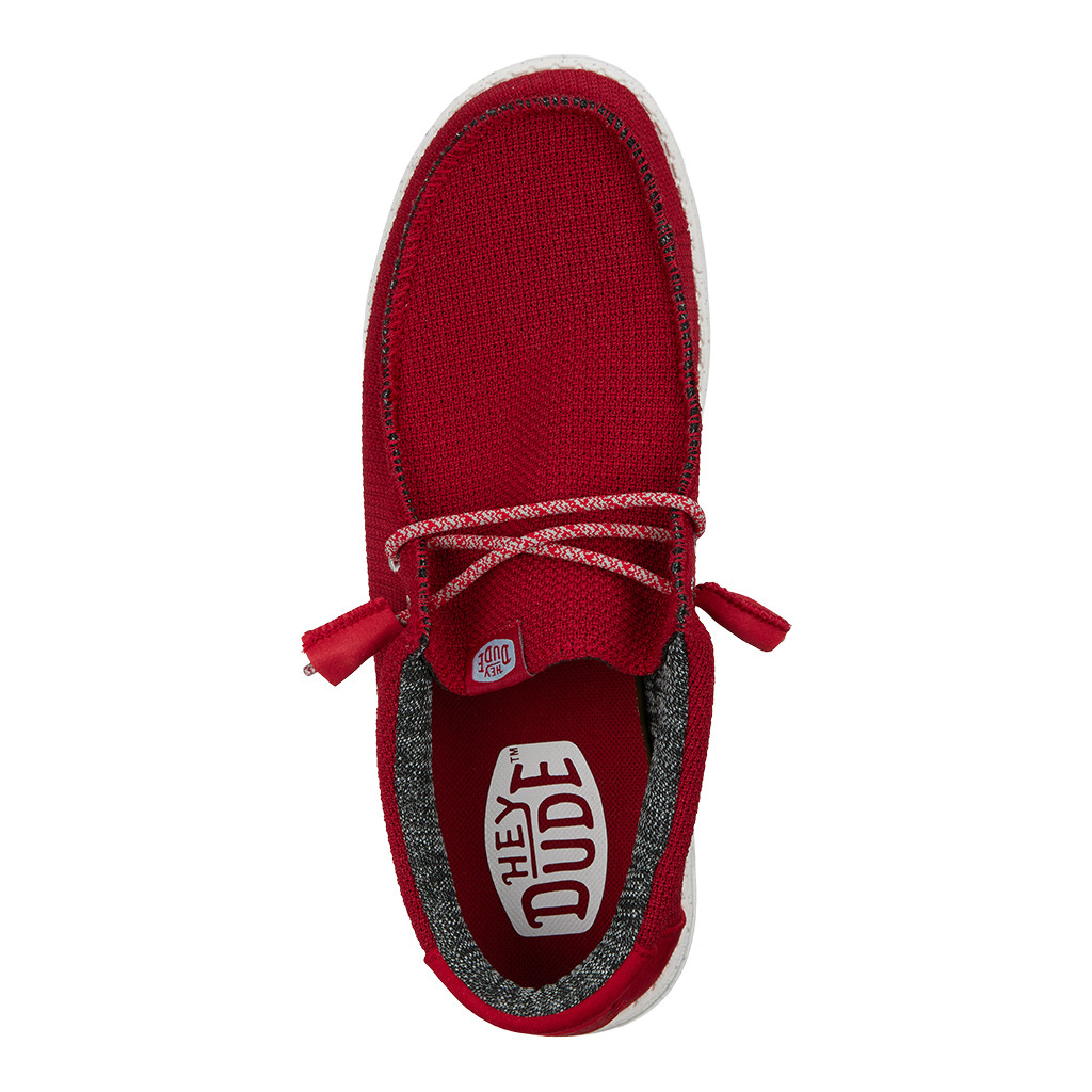 WALLY SPORT MESH DARK RED 40403-6W2 HEY DUDE - Main Image