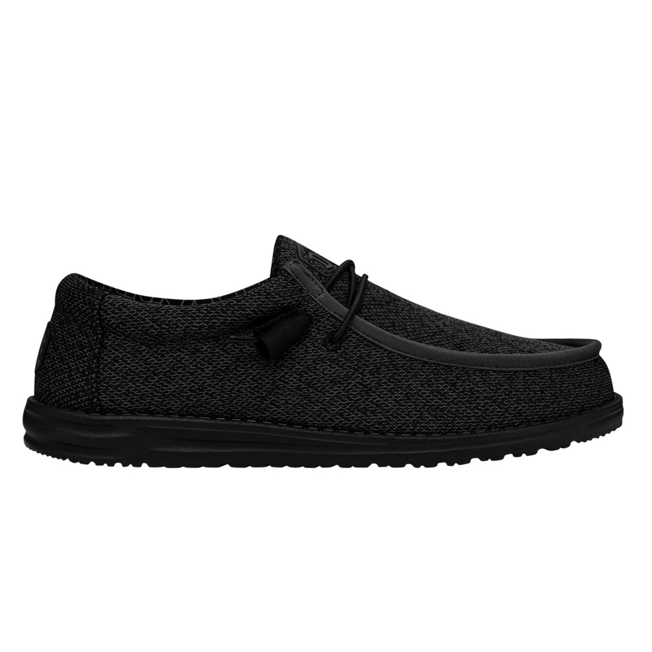 YA−MAN IS-98B BLACK WALLY SOX WIDE TOTAL BLACK 40149-0XJ HEY DUDE