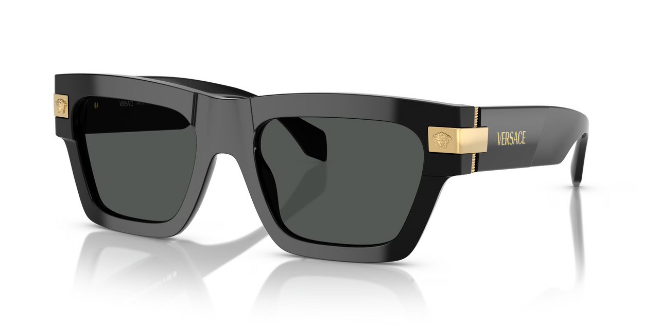【関税込み】Versace ブラック Classic Top サングラス Classic Top Glasses Black,Gold | VERSACE