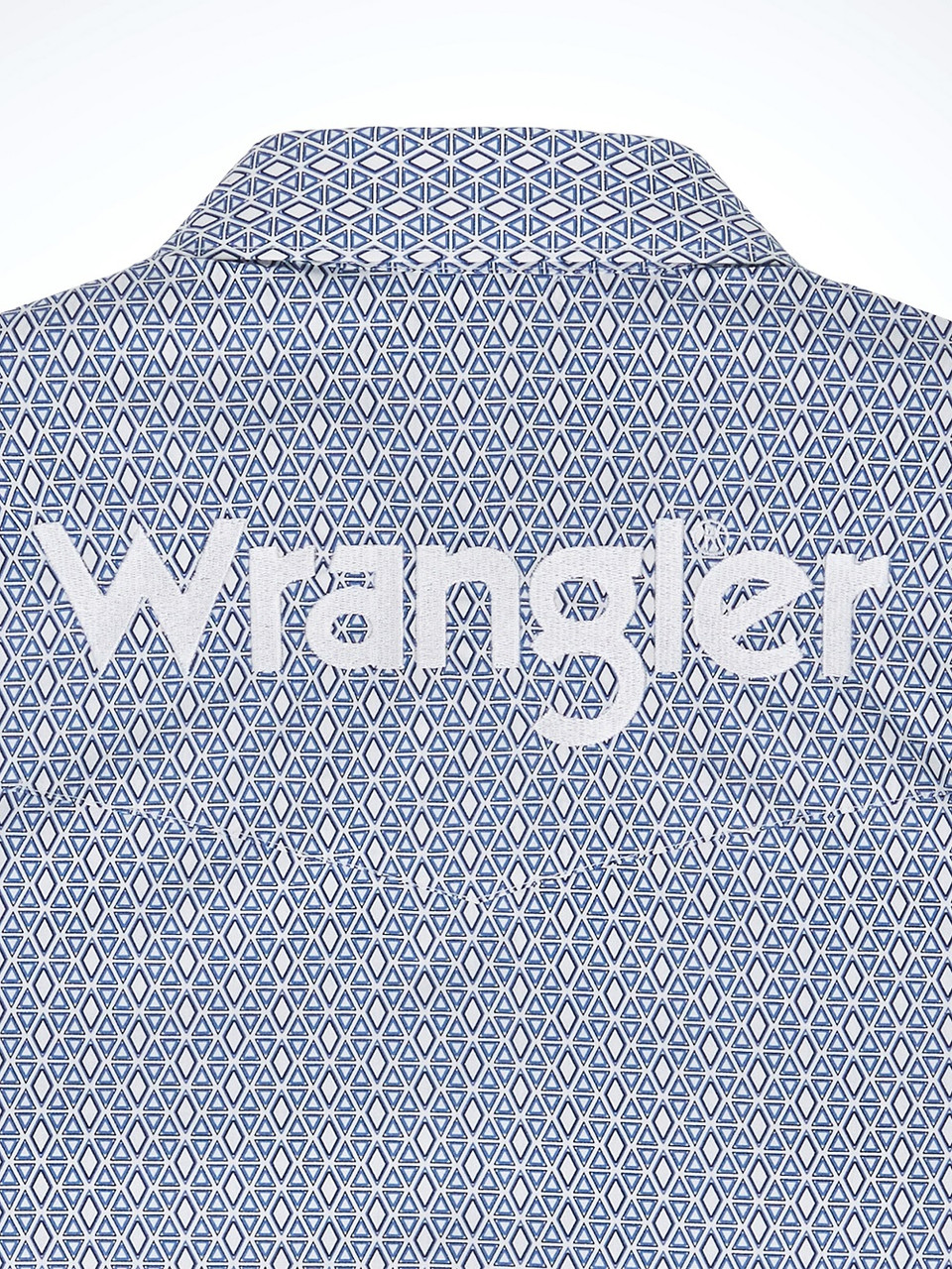 LOGO BLUE DIAMOND PRINT SNAP 112352382 WRANGLER 