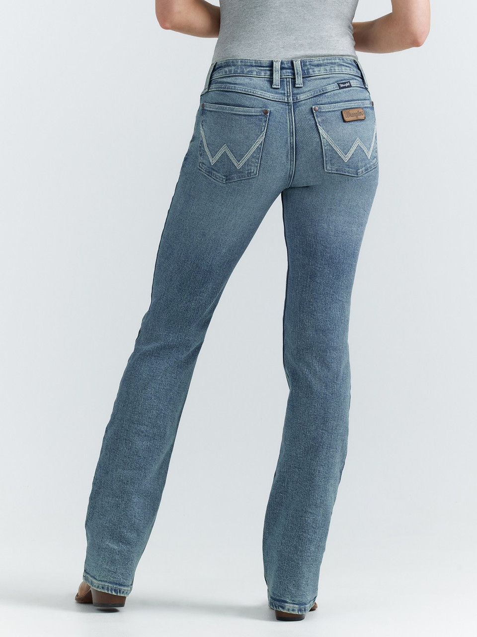 JEEP★LADY'S_WOMEN Straight Denim Pants RETRO MAE BOOT ALAINA MID RISE 112352874 WRANGLER