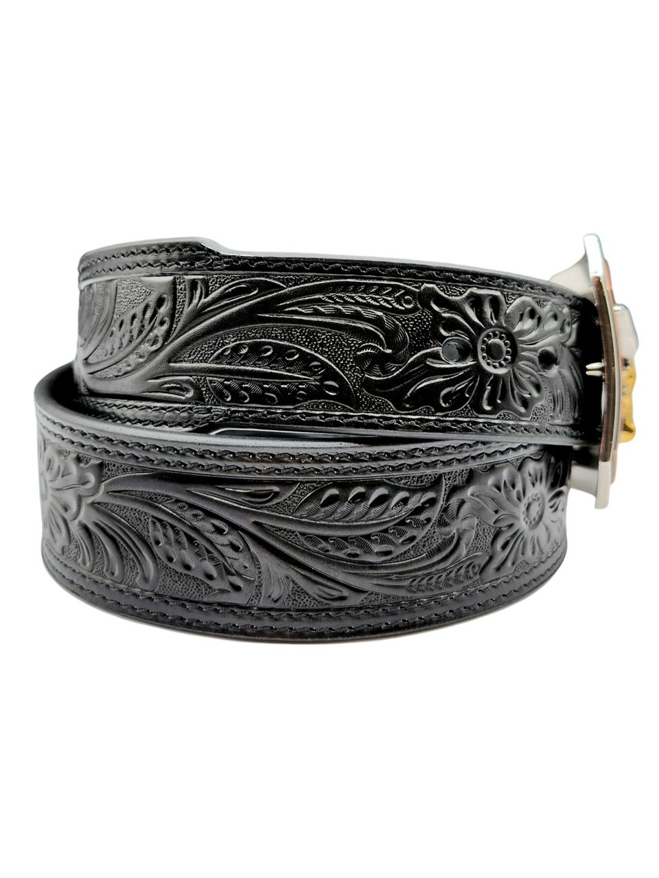 FLORAL EMBOSSED BLACK SKULL A1043201 ARIAT
