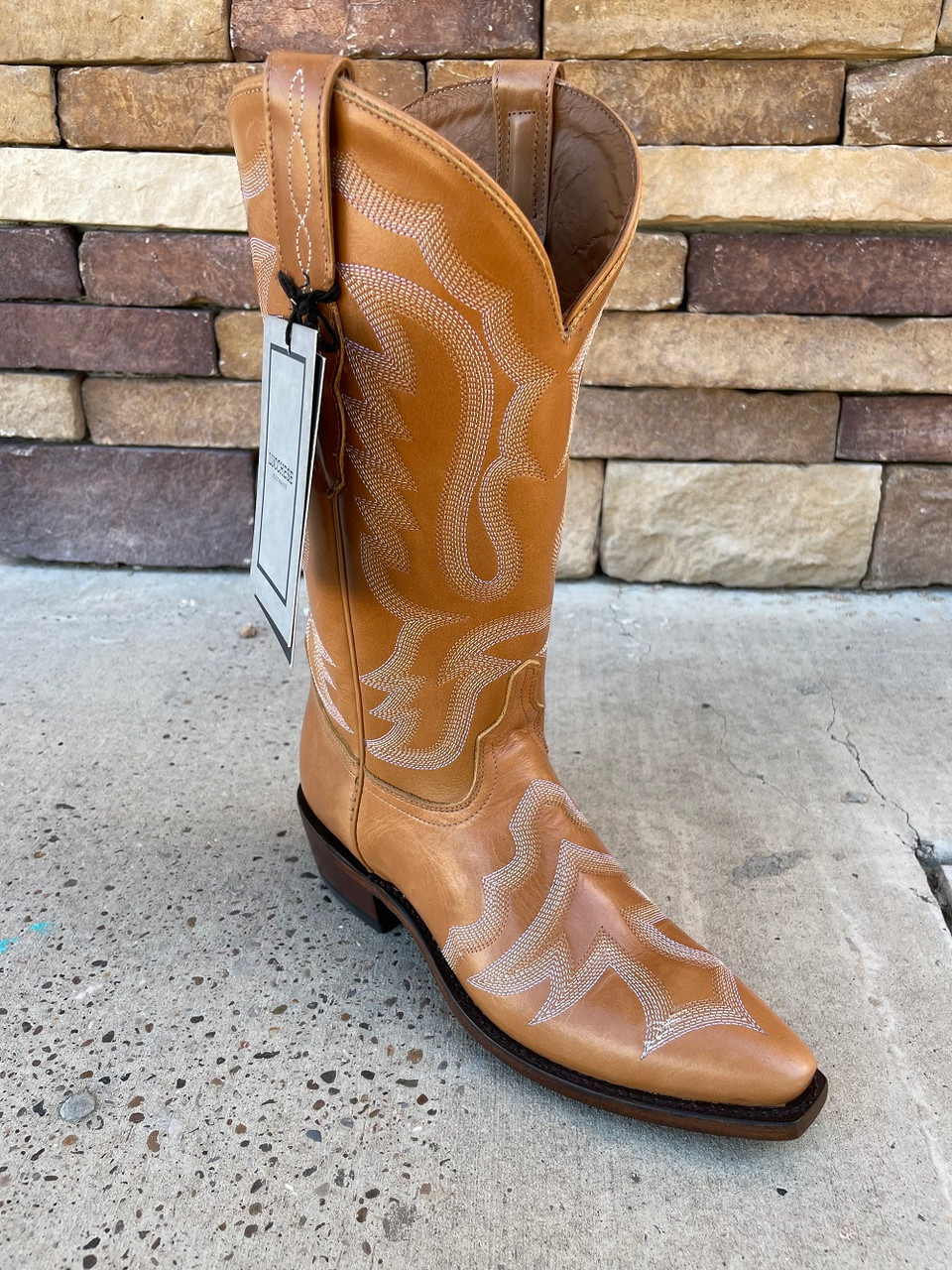 SAGE TAN COW VAMP STITCH LUCCHESE