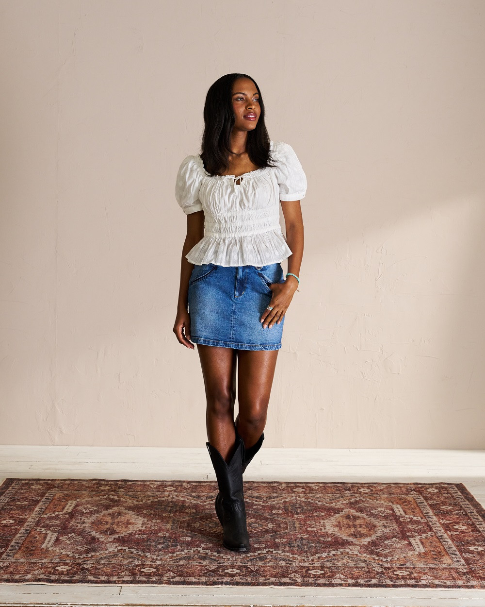 THE ANNIE MIDNIGHT • COWHIDE W20007MID TECOVAS