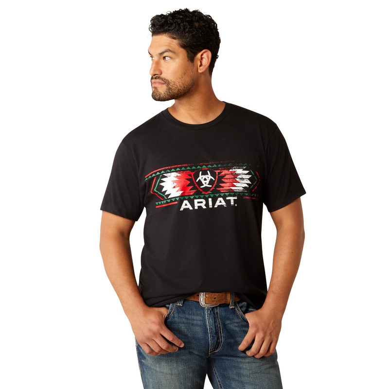 SOUTHWEST MEXICO BLACK TEE 10055156 ARIAT