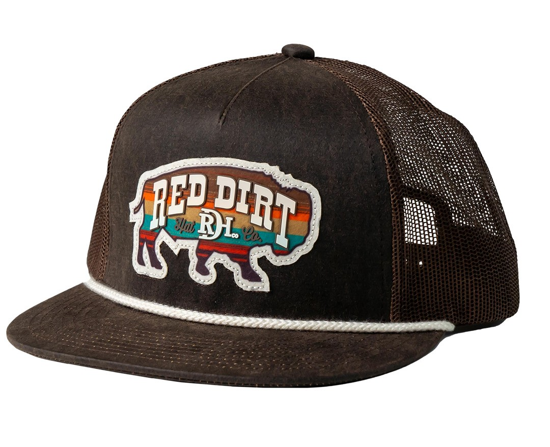 RUSTIC BISON- LEATHERED BROWN RDHC-455 RED DIRT RUSTIC BISON- LEATHERED BROWN RDHC-455 RED DIRT