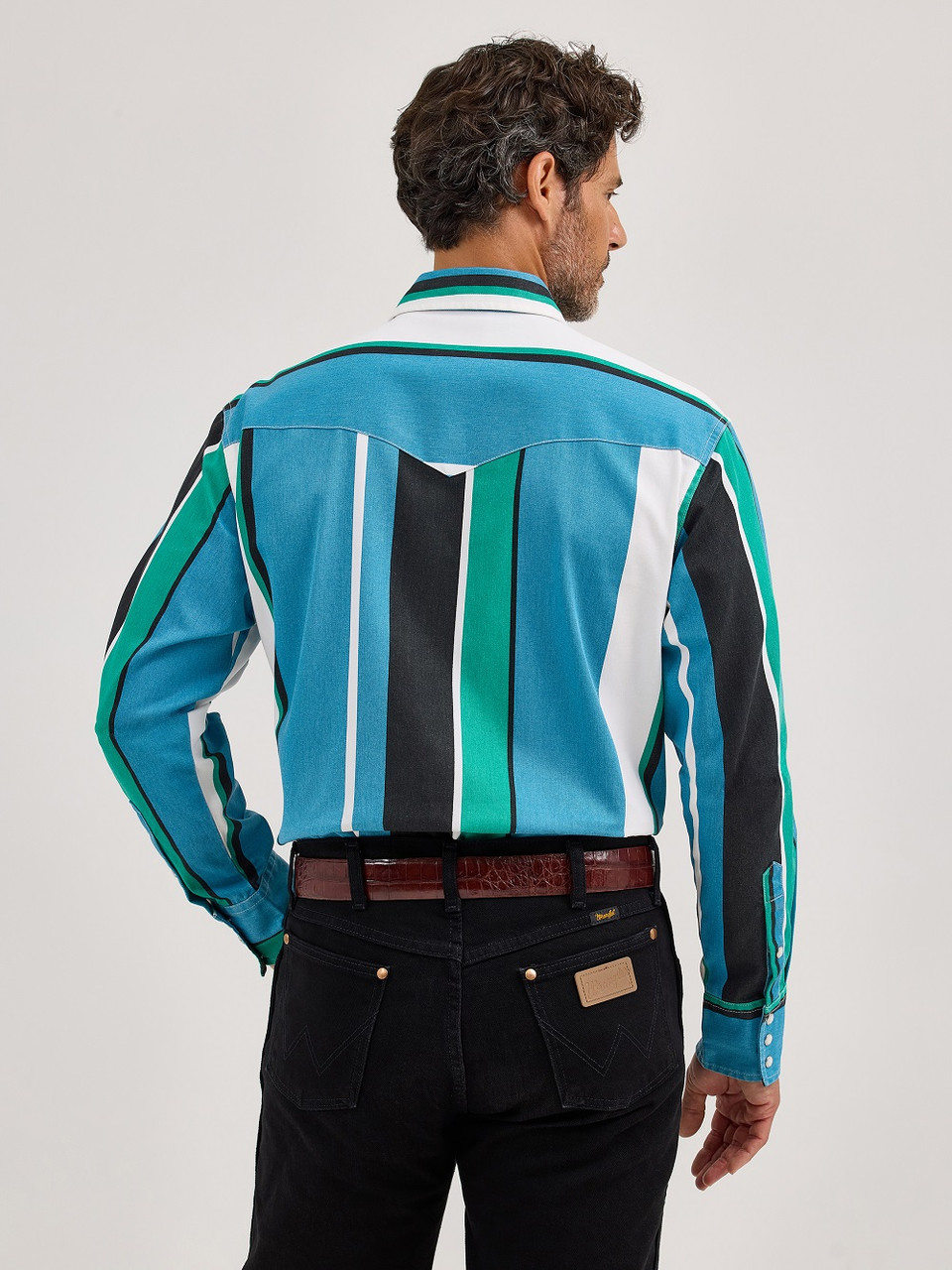 VINTAGE BLUE MULTI STRIPE 112368191 WRANGLER