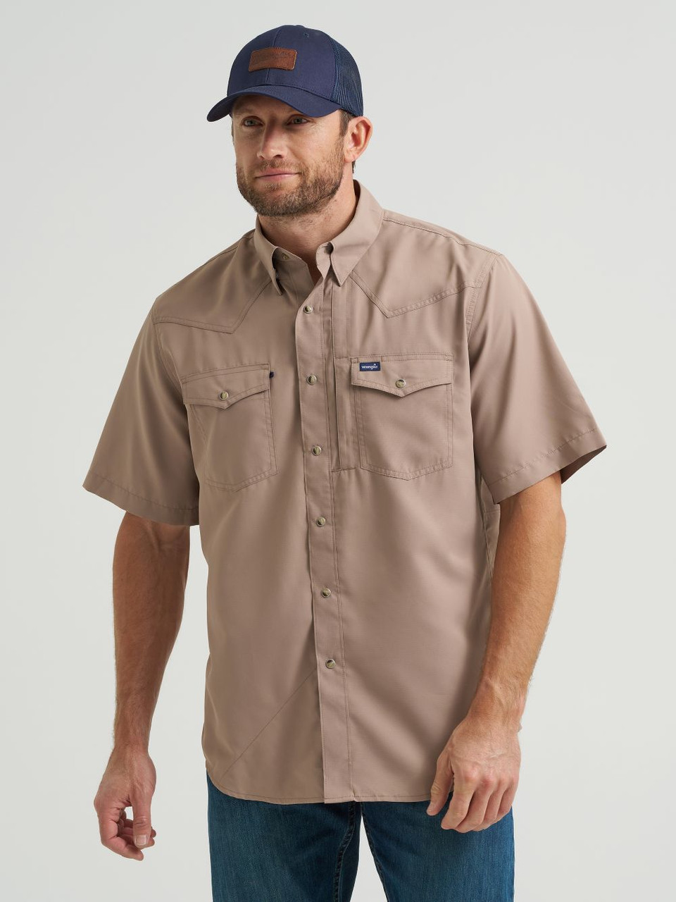 Tan Men　 PERFORMANCE SNAP TAN 112369444 WRANGLER