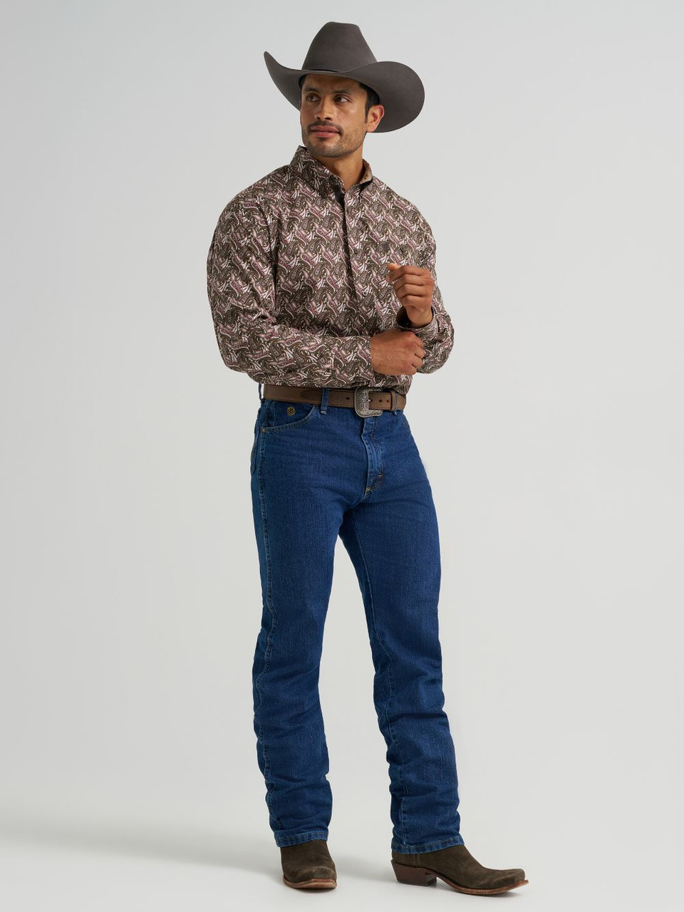 GEORGE STRAIT BROWN PAISLEY 112368230 WRANGLER