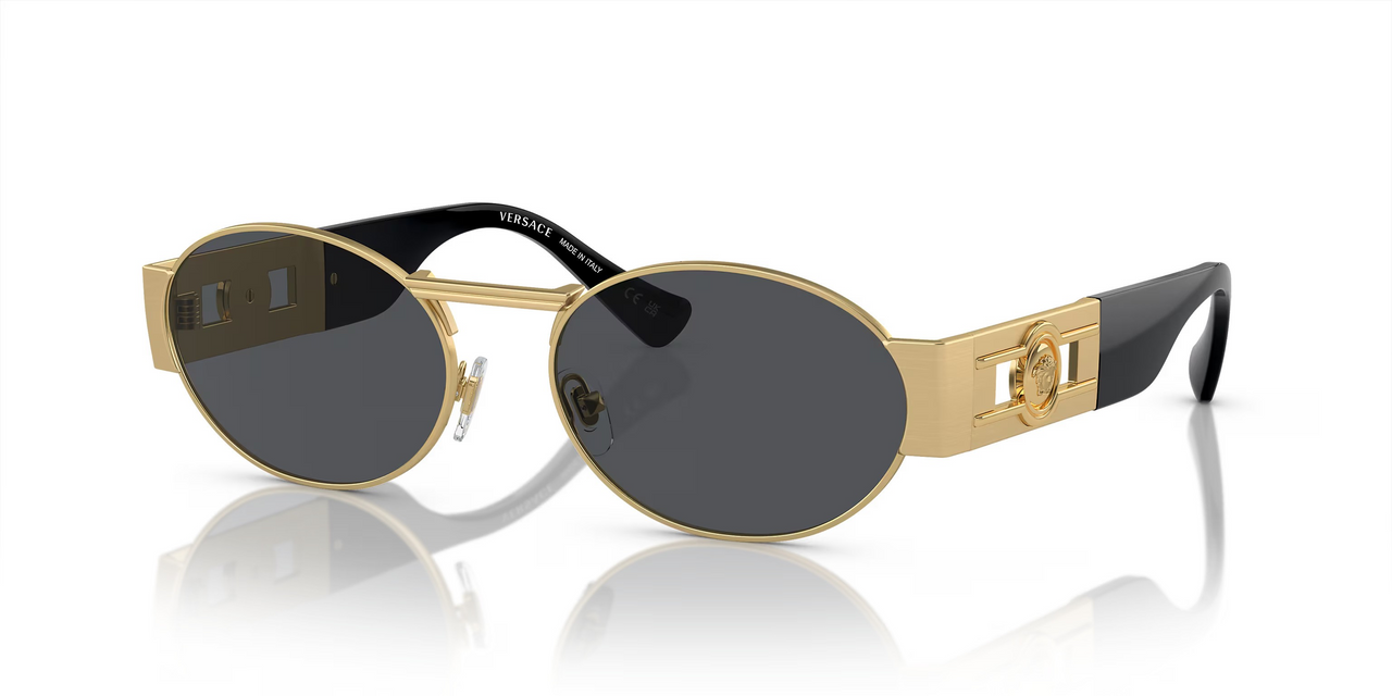 MEDUSA DECO OVAL GOLD BLACK 2264100287 VERSACE
