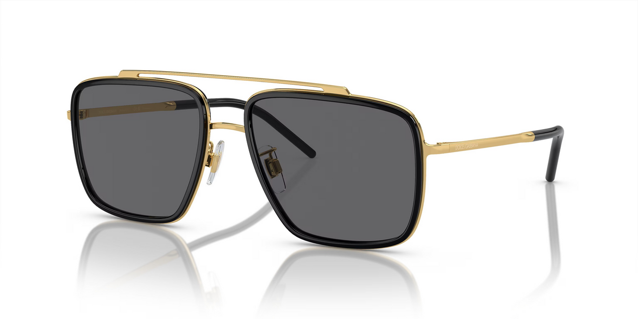 GOLD BLACK METAL POLARIZED 222002/81 DOLCE & GABBANA