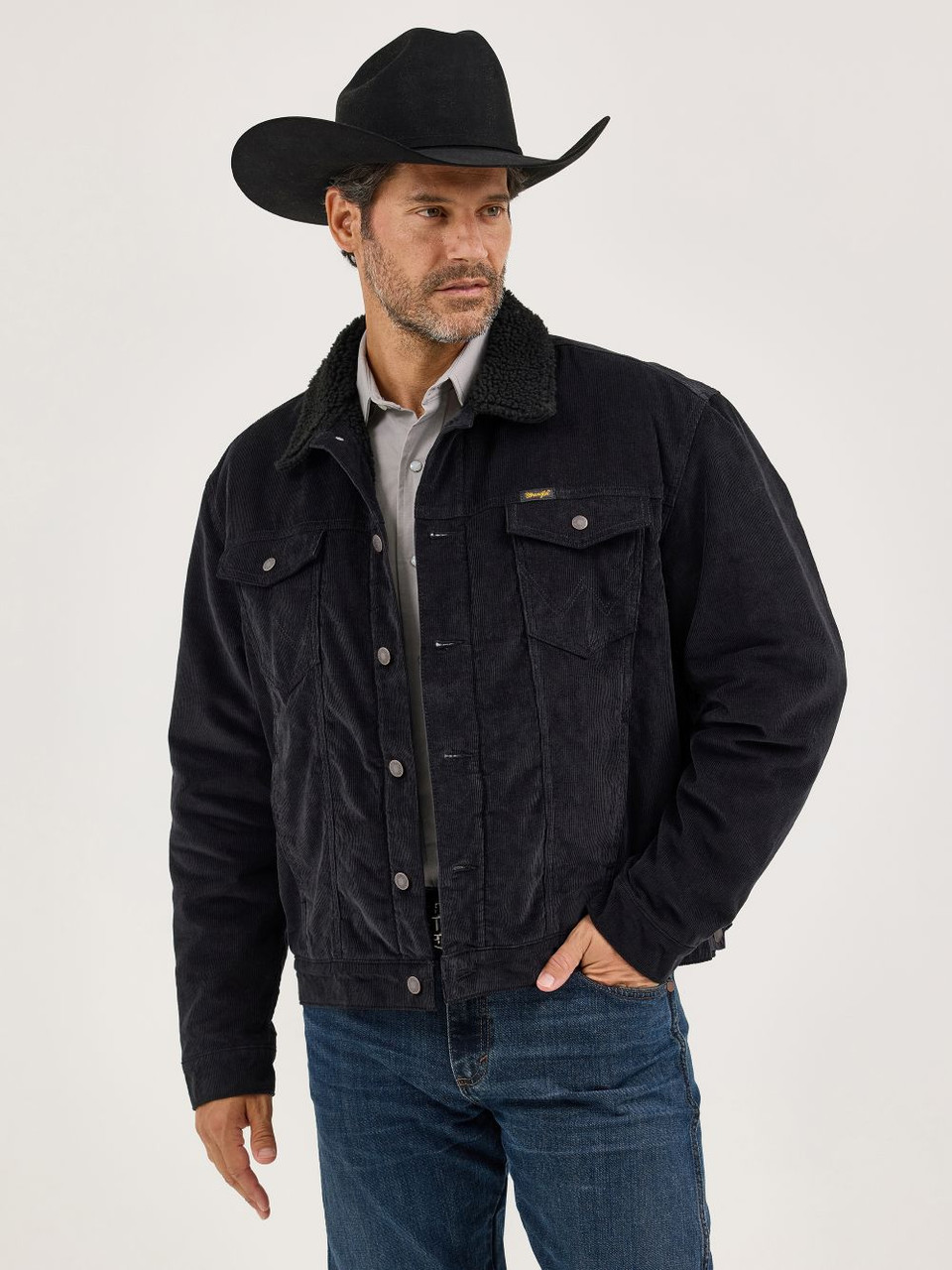 CORDUROY SHERPA LINED CAVIAR 112367604 WRANGLER