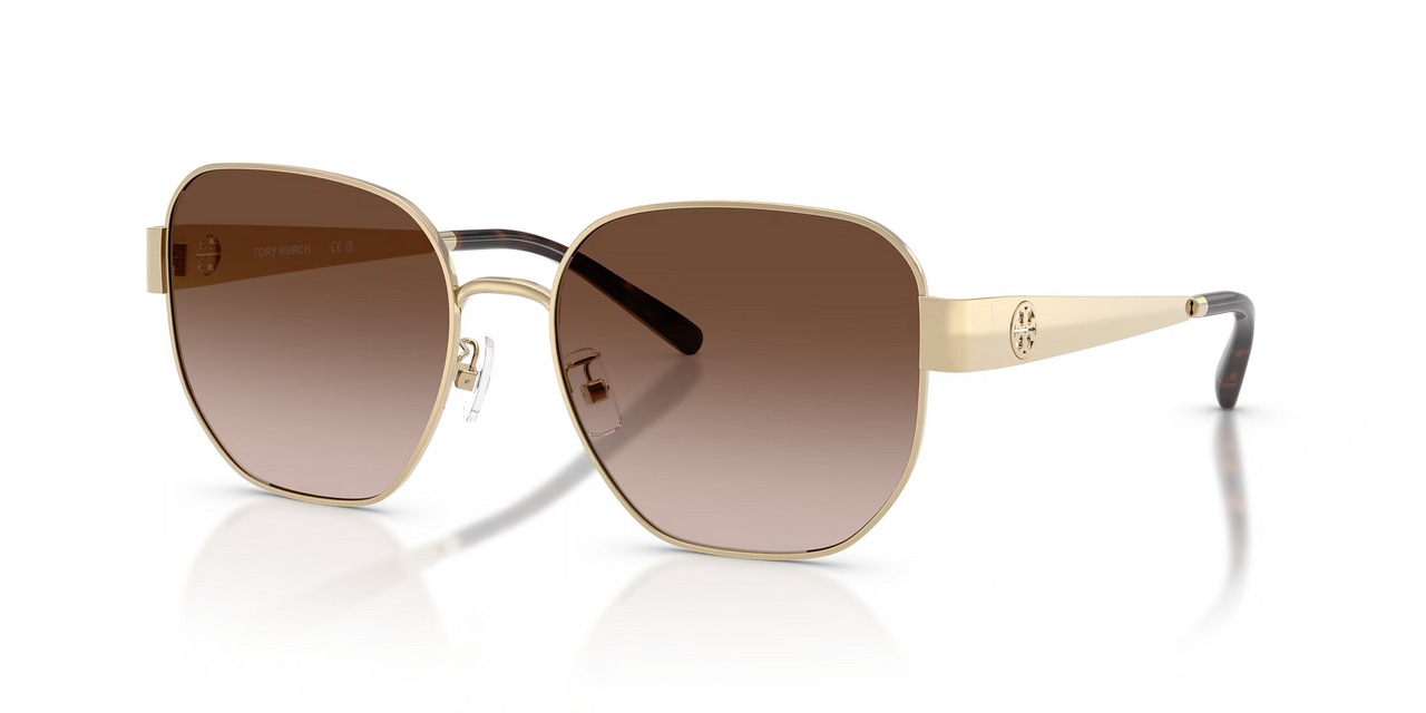 MILLER METAL SQUARE LIGHT GOLD 6117334613 TORY BURCH