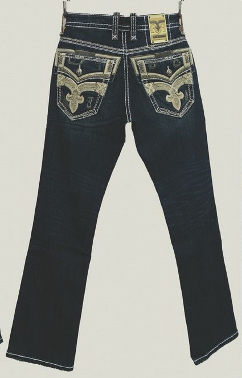 EGGPLANT STRAIGHT 209 DARKWASH RP3500J209R ROCK REVIVAL