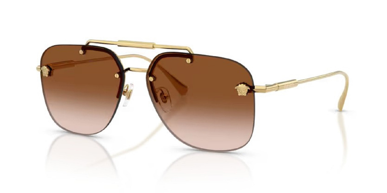 【美品】deres デレス ブラウス Valentina GOLD WITH BROWN GRADIENT 2296100213 VERSACE