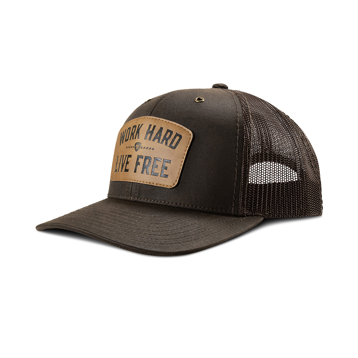 SNAP-BACK-WORK-HARD-PATCH-BRN-