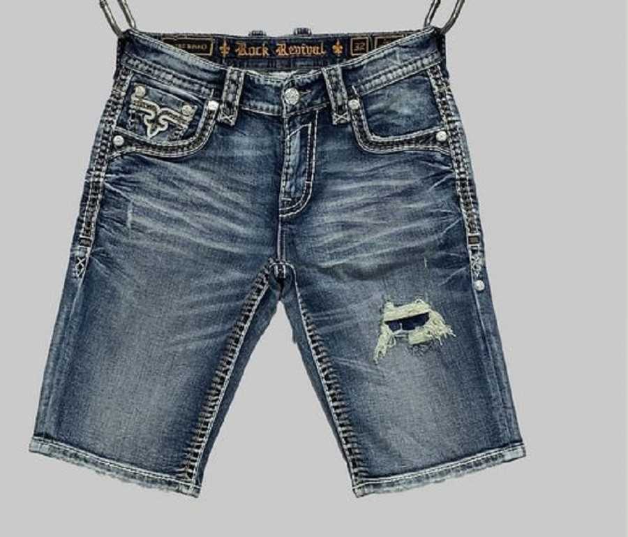 ZAYN H202 MID WASH SHORTS RP5785H202 ROCK REVIVAL