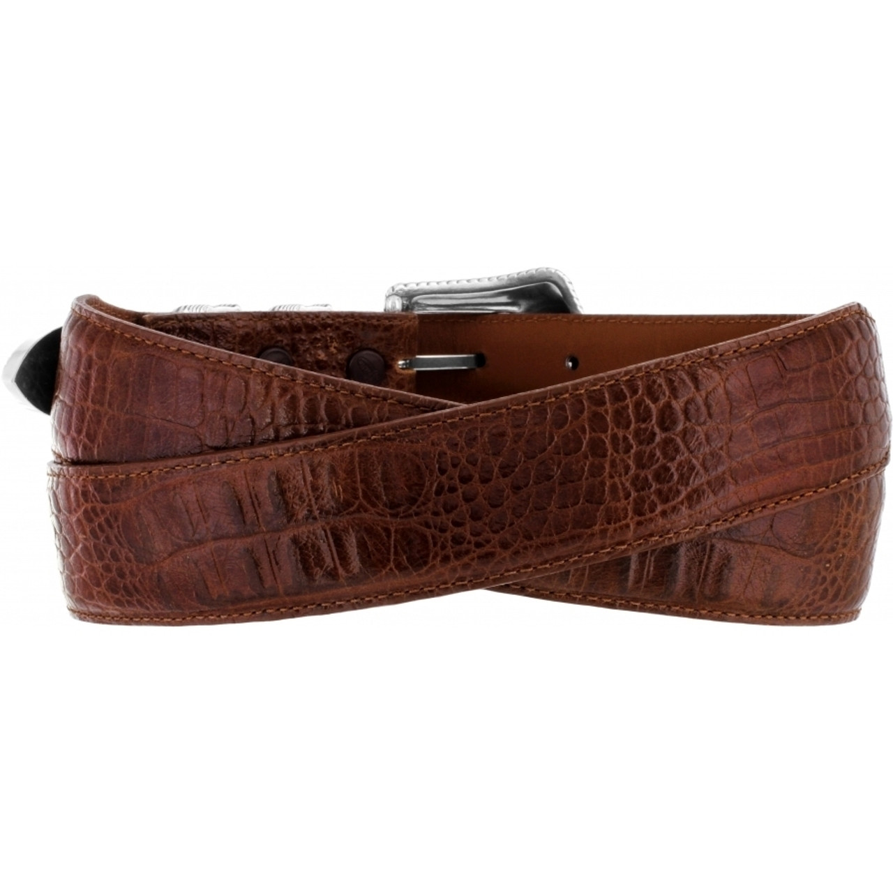 LX-SUNCX Men Belts,Alligator Belt Cowhide Crocodile Print Belt