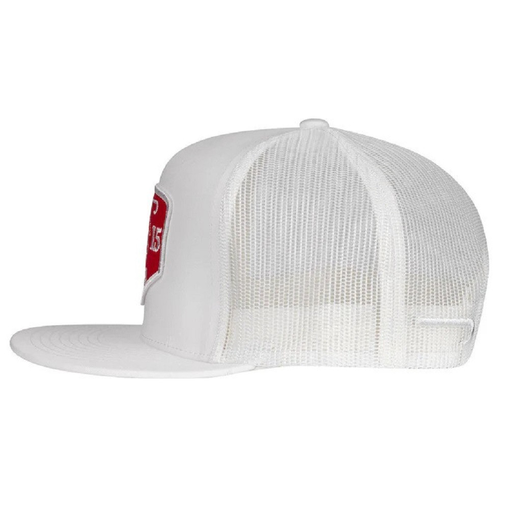 WHITE RED PATCH LOGO WHITE4RR LAZY J RANCH WEAR