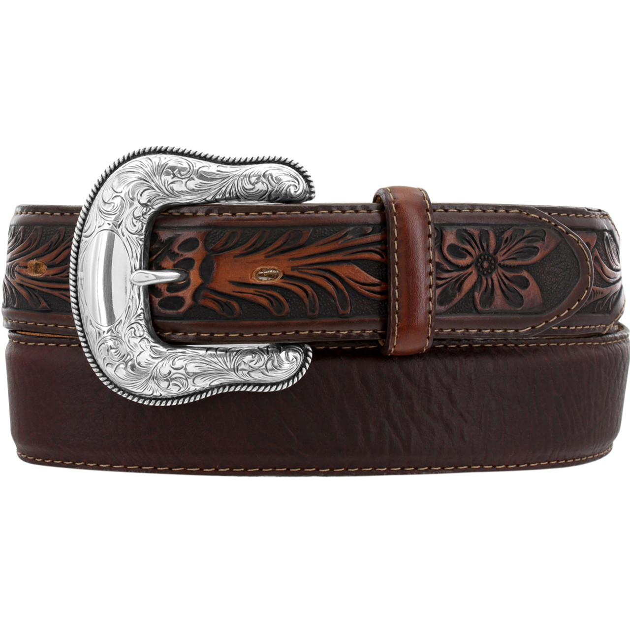 Justin Men's Tan Odessa Star Belt