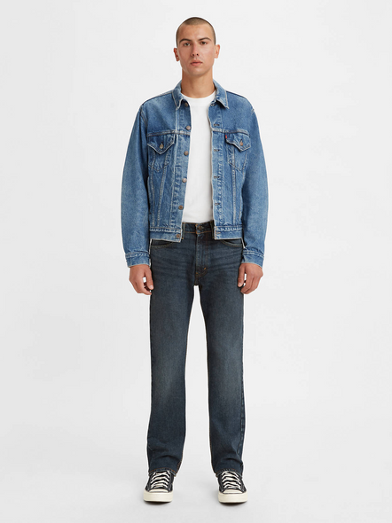 LEVI'S 505 REGULAR STRETCH DARK WASH - MENS JEANS  - 005051455
