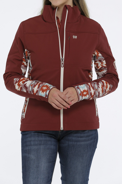 CINCH MAROON AZTEC CONCEALED CARRY - LADIES JACKET  - MAJ9857001