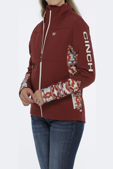 CINCH MAROON AZTEC CONCEALED CARRY - LADIES JACKET  - MAJ9857001
