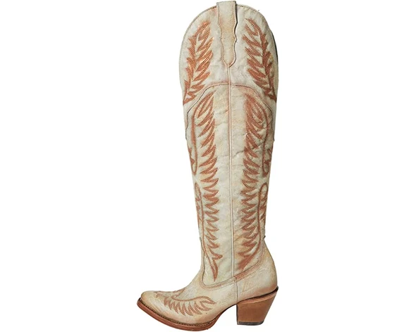CORRAL WHITE EMBROIDERY & TALL TOP - BOOT LADIES  - A4212