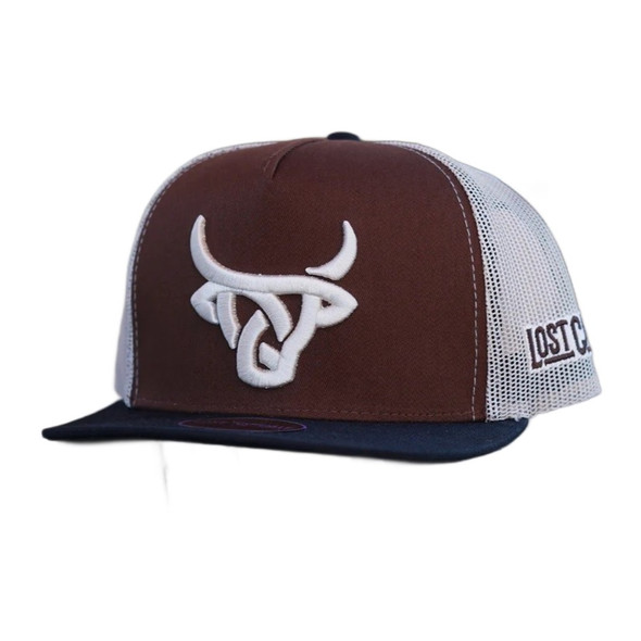 LOST CALF 3D LOGO BROWN - HATS CAP  - BEEFMASTER