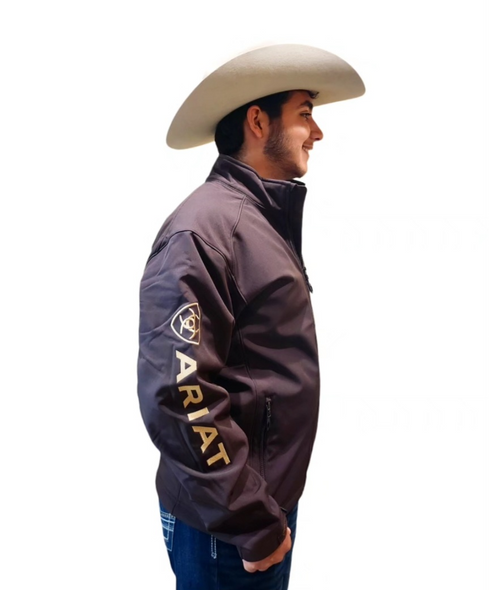 ARIAT TEAM LOGO BROWN COFFEE BEAN - MENS JACKET  - 10043177