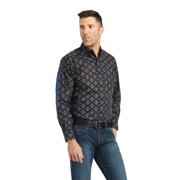 ARIAT TEAM CLYDE FITTED BLACK - MENS SHIRT  - 10042354