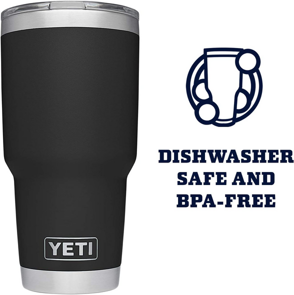 YETI RAMBLER 30 OZ TUMBLER BLACK - ACCESSORIES CUP  - 21070070019